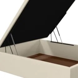 Base para Cama Box Baú Casal 138x188cm Hit Z04 Sintético Bege - Mpozen
