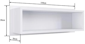 Nicho Prateleira Cubo De Parede Sem Porta Infantil - Branco