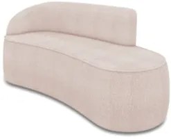 Sofá 3 Lugares Para Sala 180cm Orgânico Wendi Boucle Rose I01  - Mpoze