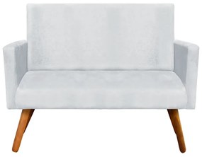 Namoradeira Nina Suede Pés Palito Castanho D'Rossi - Cinza