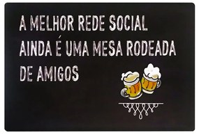 Kit 03 Placas de Mdf Decorativas Churrasco 19,5x29,5  - D'Rossi