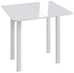 Mesa De Jantar Dobrável Multiuso Cozinha Em Mdf - Branco