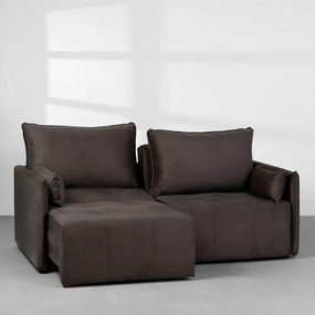 Sofá Retrátil Ming Suede Cinza - 2,18m