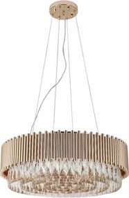 Pendente Cristal Metal Ouro Frances 60Cm Notre-Dame