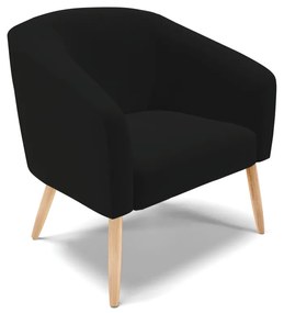 Namoradeira e 2 Poltronas Pé Palito Natural Stella Linho D03 - D'Rossi - A79 Preto