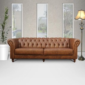 Sofá 2 Lugares Maggiore 180cm Couro Mel G58 - Gran Belo