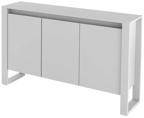 Balcão Armário Aparador 3 portas para Escritório Tecno Branco