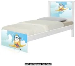 Cama Solteiro Infantil Para Colchão 188x88cm Aviador K06 - Mpozenato