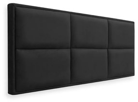 Cabeceira Painel Cama Box Casal 140cm Nina Suede Preto - Sheep Estofados - Preto
