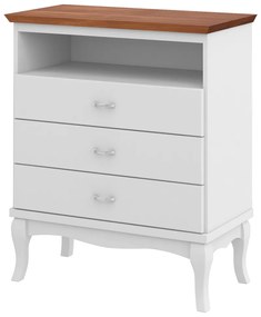 Cômoda Italy 3 Gavetas com Nicho Miller Interiores -