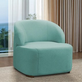Poltrona Decorativa Orgânica kit 2 Diully Bouclê E03 - D'Rossi - Azul Turqueza
