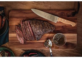 Faca para Carne Tramontina Profissional Churrasco 33cm com L&acirc;minas em A&ccedil;o Inox e Cabo de Madeira Natural 8&quot;