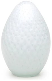 Peso Tela Grande Oval Branco Murano Cristais Cadoro