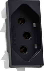Modulo Tomada Plastico Preto 10A Inova Pro