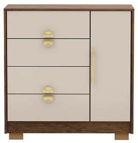 Comoda Sapateira Ilha Bela Imbuia/Fendi - Vila Rica Móveis