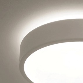 Plafon Luna Redondo Ø60X7Cm Led 64W Bivolt - Usina 19660/60 (MN-F - Mar Neutro Fosco, 3000k)