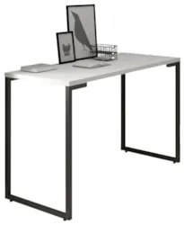 Mesa Escritório 120cm Estilo Industrial New Port Z34 Branco - Mpozena
