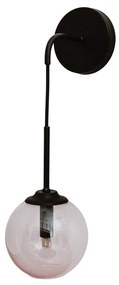 Arandela Ball Ø14X45Cm 1Xg9 / Metal E Globo Ø14Cm | Usina 16411/14 (TT-M Titânio Metálico, CLEAR)