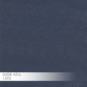 Banqueta Decorativa Rubel Base Gold Suede Azul Marinho G41 - Gran Belo