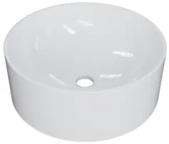 Cuba Pia Para Banheiro Redonda 34cm Sara C08 Branco - Mpozenato