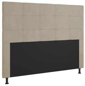 Cabeceira Stambul Para Cama Box Casal 140 cm Suede - D'Rossi - Bege