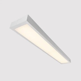 Plafon Led De Sobrepor Aluminio Branco 54W Valencia - LED BRANCO QUENTE (3000K)