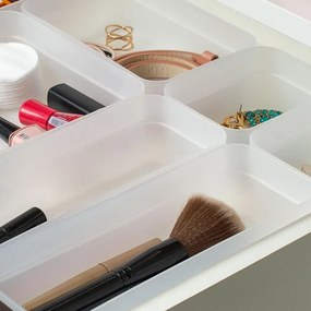 Conjunto Organizadores De Gaveta Logic Mini/M/G - Branco