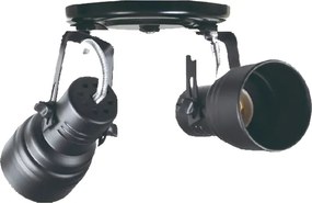 Spot Sobrepor Aluminio 7Cm - PRETO