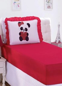 Jogo de Cama Panda Solteiro 2 Peças