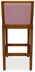 Banqueta Decorativa Josi Veludo Rose