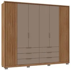 Guarda Roupa Casal 6 Portas Martin C01 Buriti/Fendi - Mpozenato