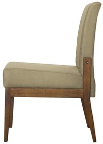 Cadeira de Jantar Helena Suede Nude - Decorar Estofados