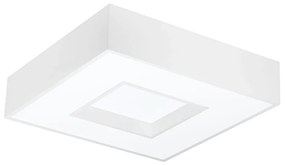 Plafon De Sobrepor Quadrado Cherry 4L E27 38X38X12Cm | Usina 4540/38 (FN-F - Fendi Fosco)