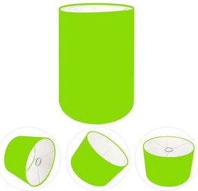 Cúpula Abajur Cilíndrica Cp-8006 Ø18x25cm Verde Limão