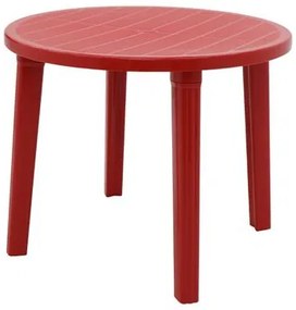 Mesa Tramontina Cassino 90 cm em Polipropileno Vermelho
