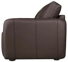 Sofá Living 2 Lugares Sala de Estar 180cm Virtus L07 Couro Marrom Café
