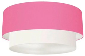 Plafon Para Corredor Cilíndrico SC-3017 Cúpula Cor Rosa Bebê Branco