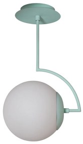 Plafon Allen 20X43,4X25,1Cm 1Xe27 Alumínio E Globo Ø20Cm - Usina 25001... (CB-M - Cobre Metálico, FOSCO)