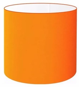 Cúpula Abajur Cilíndrica Cp-8005 Ø18x18cm Laranja