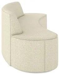 Sofá 5 Lugares para Sala de Estar Living 300cm Koane D06 Linho Creme -
