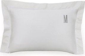 Fronha Avulsa Trussardi Cetim 300 Fios Portello 50x70cm Branco