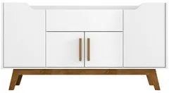 Balcão Aparador Buffet 4 Portas 1 Gaveta Future Branco/Cinamomo - Bech