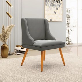 KIT 04 CADEIRAS DE JANTAR LIZ SUEDE GRAF