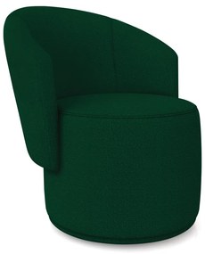 Poltrona Decorativa Orgânica Fixa para Sala Malu Bouclê M11 - D'Rossi - Verde