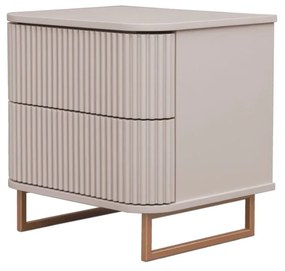 Mesa de Cabeceira Miami - Jardim Secreto com Detalhes Dourado Soleil Kleiner