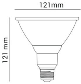 Lâmpada Par38 14W 1000Lm 6500K 36° Bivolt | Opus Lp 37257
