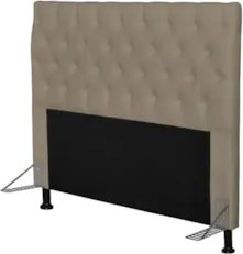 Cabeceira Cama Box Casal Queen 160cm Cristal Sintético Areia - MV Esto