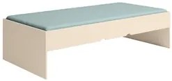 Bicama Solteiro Cama Auxiliar 100% MDP Chiara Off White/Carvalho - Pho