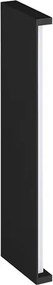Arandela Led Aluminio Preto 12W 3000K 110 Ip65 Reflex