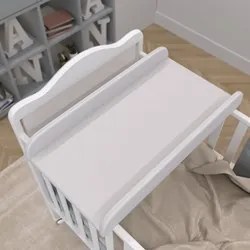 Suporte Trocador para Berço Americano Cloud Sintético Branco - Phoenix